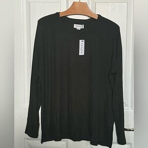 Velvet long sleeve tunic